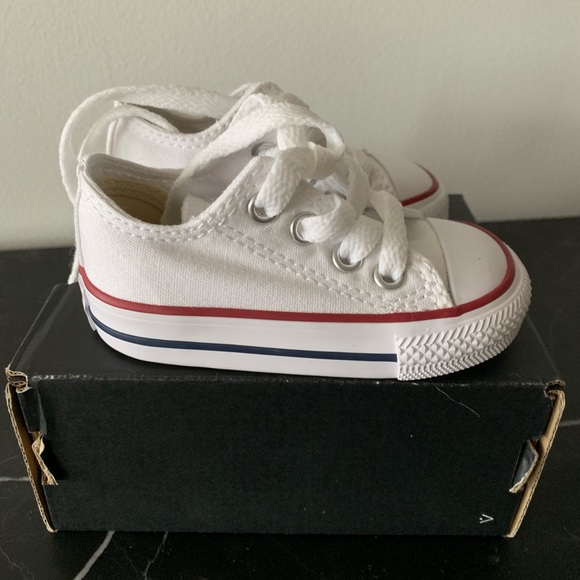 baby white converse size 3